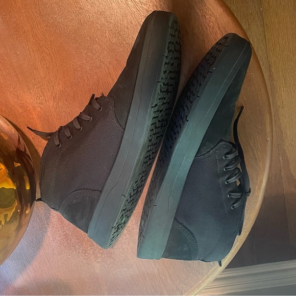 Timberland Davis Square Mid Top Chukka Sneakers Blackout Men’s 12 Leather Nubuck - Picture 4 of 12